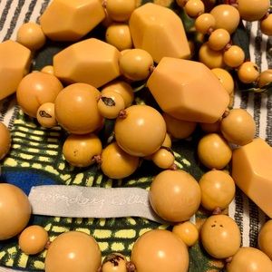 Noonday Collection yellow seed necklace